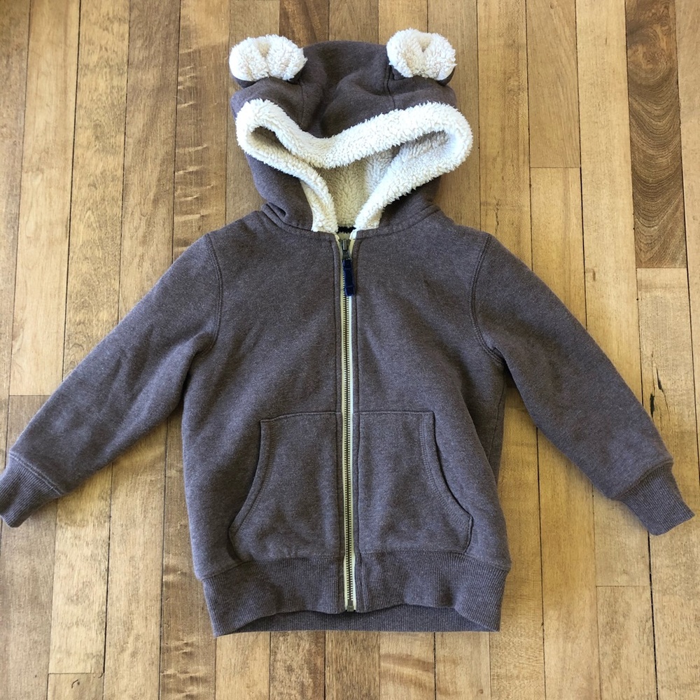 Mini Boden Brown Kids Jacket with Cream Lining
